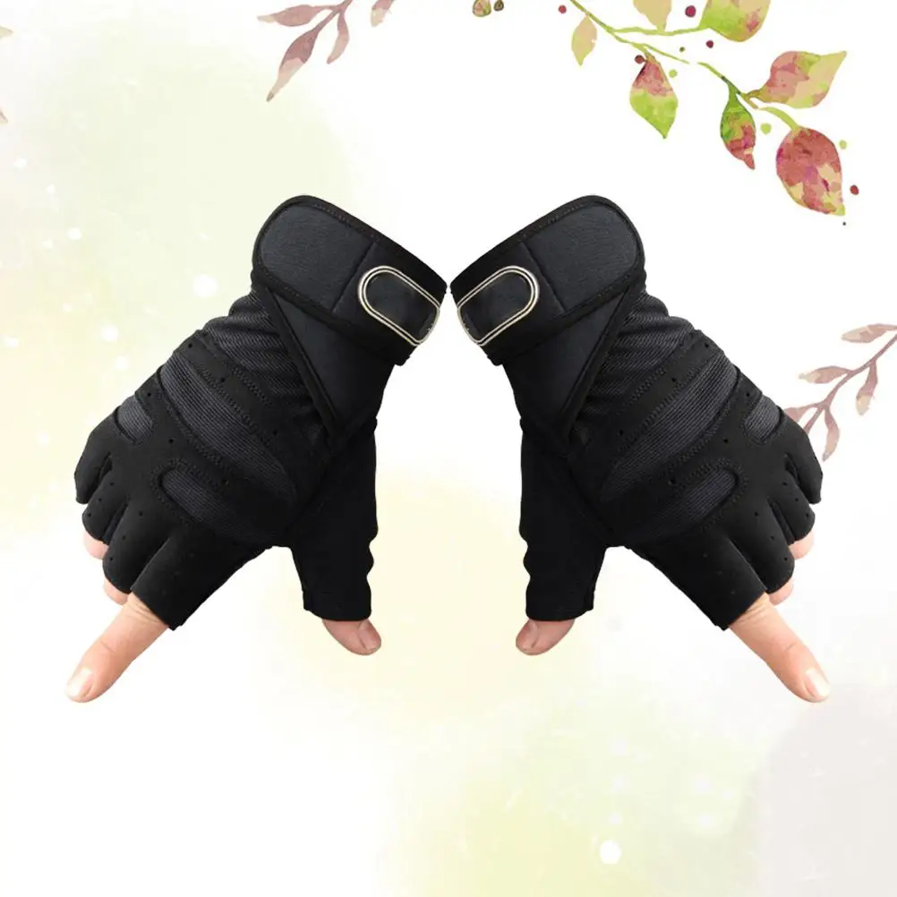 Gants épais antidérapants absorbant les chocs, demi-doigt, tissu confortable, respirant, élastique, Durable, accessoires de Fitness, équitation