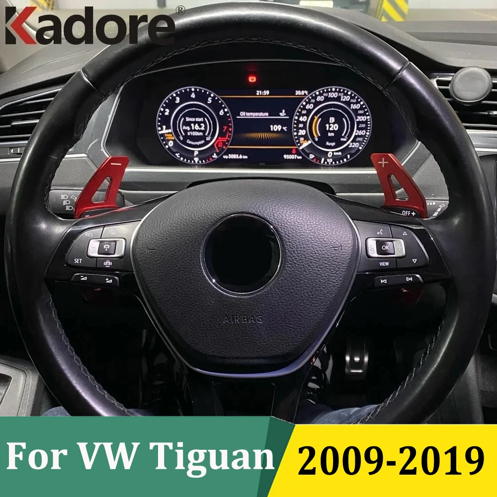 For VW Tiguan 2009-2019 Steering Wheel Paddle Shift Extension Shifter For VW Golf 5 6 MK6 GTI Jetta MK5 Passat B6 B7 CC Polo
