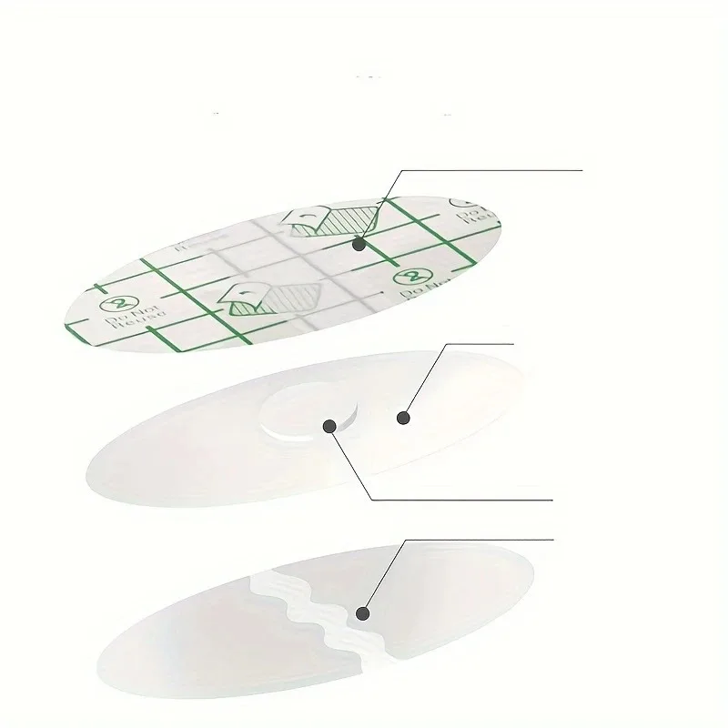 20 قطعة من أغطية الأذن البلاستيكية الشفافة المقاومة للماء من OPHIDIAN لاستحمام السباحة وإكسسوارات السباحة بلون الشعر #5