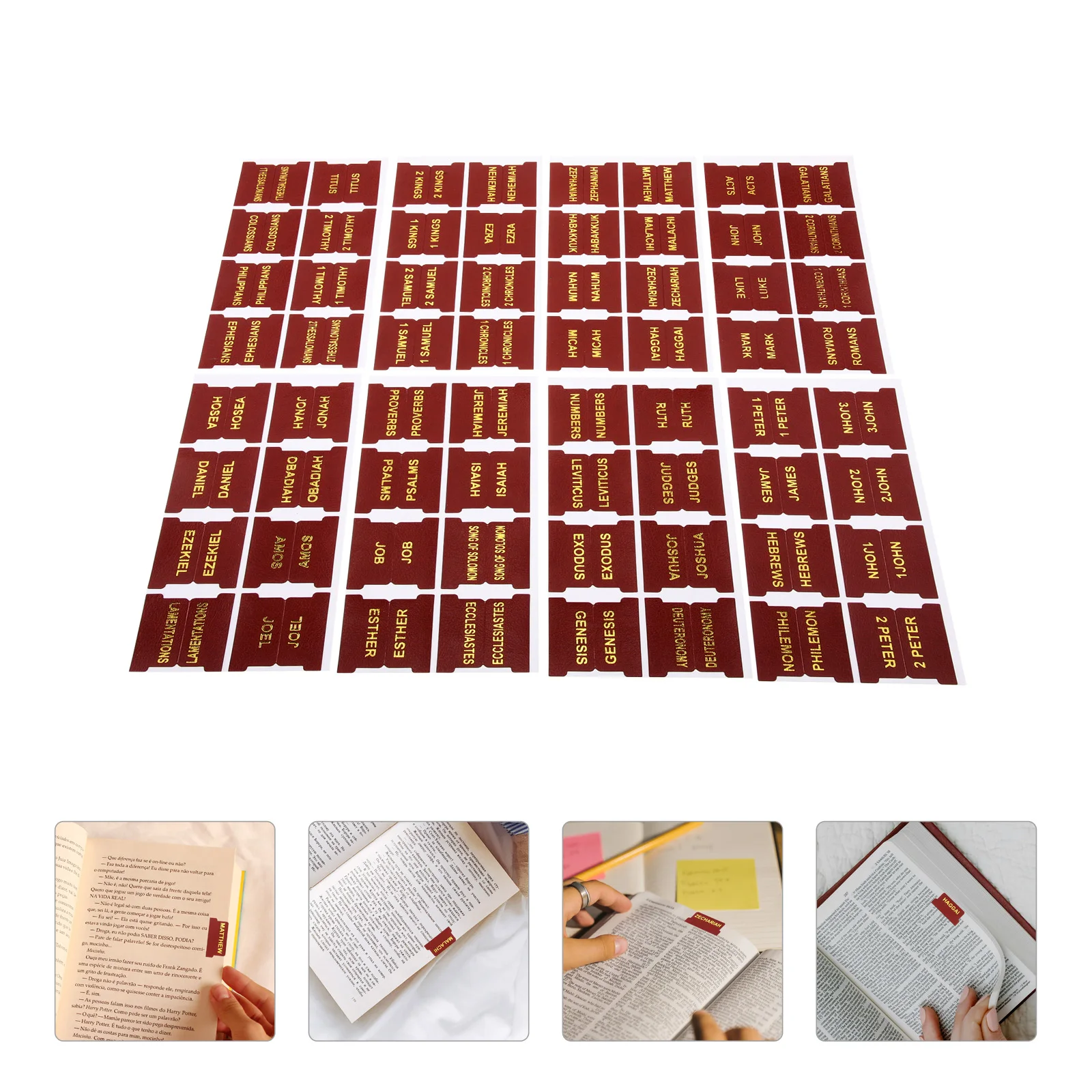 

1Set Decorative Bible Tabs Portable Book Dividers for Study Enthusiasts Men Women Efficient Use Bible Tabs