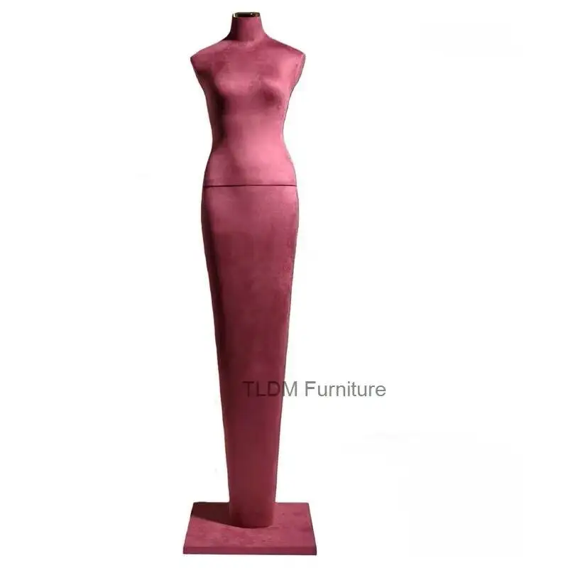 Mannequin Women's Display Light Dummy Full-body Luxury Model Window Velvet Display Props for Covered Clothing Mannequins Rack Z