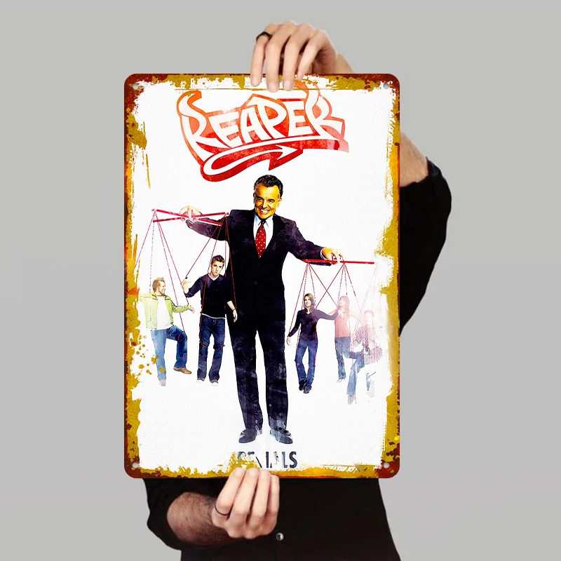 Reaper TV Series Poster Custom Metal Tin Sign Home Decor Wall Art for Fans