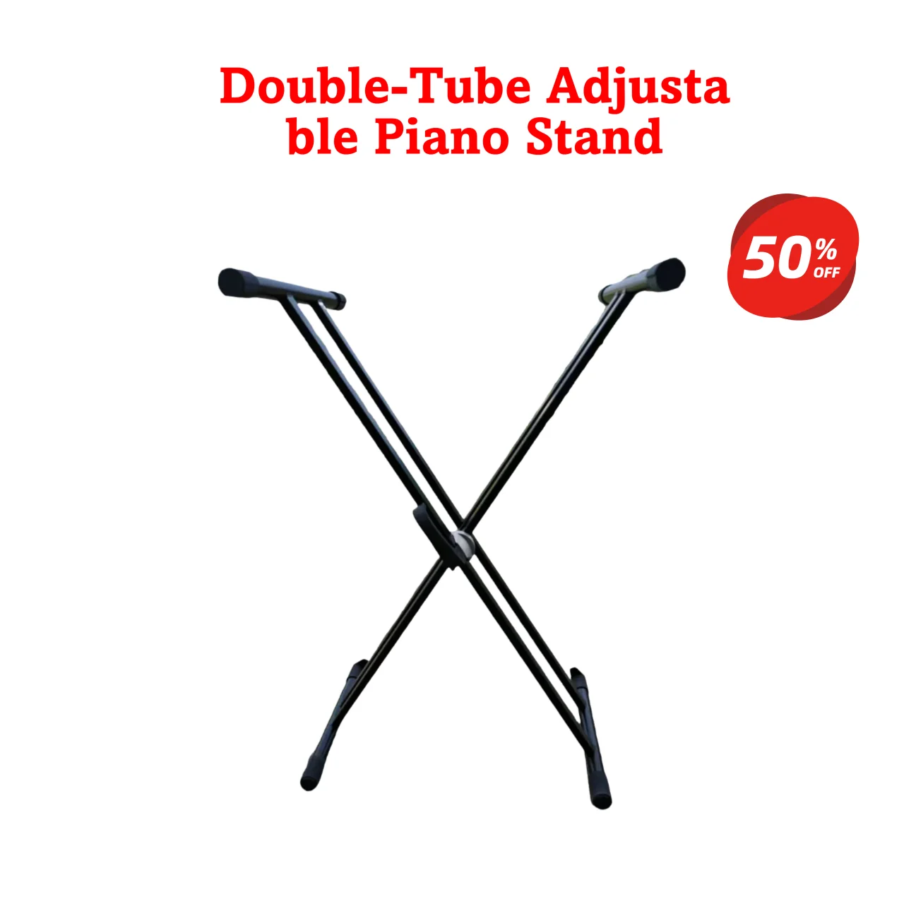 

Sturdy Collapsible X-Shape Music Stand - Compatible with Electronic Keyboard, Zither & Digital Piano