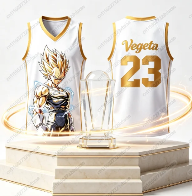2026 Sommer Dragon Ball Goku Oversized Anime-Print Herren Ärmellose T-Shirts Trainingsweste Sommer Schnelltrocknend Familien-Partnerlook – Detail 3
