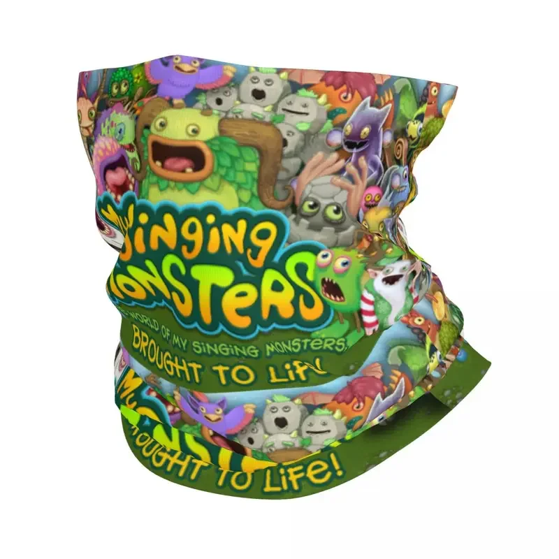 My Singing Monsters Bandana Neck Gaiter for Hiking Hunting Women Men Wrap Scarf Balaclava Warmer