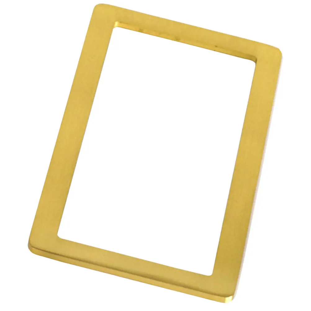 

Copper Paperweight Chinese Calligraphy Rectangular Frame Golden Decorative Metal Office Gift Practice Supplies