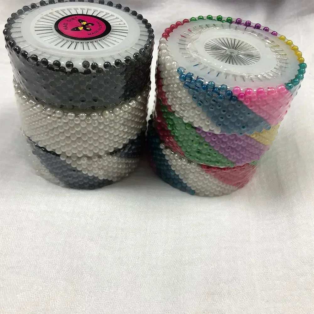 480pcs Women Hijab Scarf Brooch Pins Accessories Pearl White Colorful Mix Colors Scarf Needles