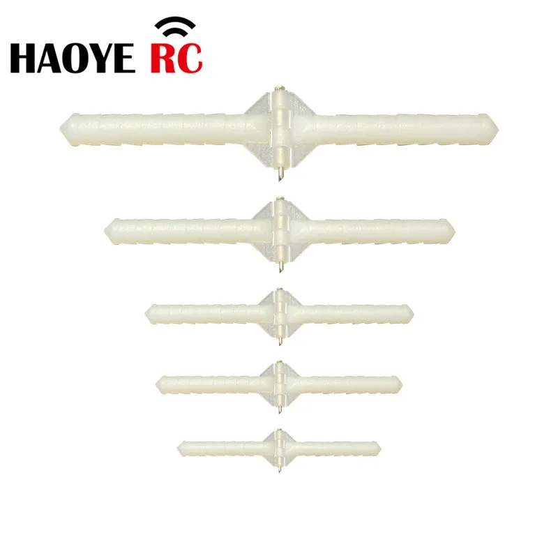 Haoye 20 pcs Plastic Needle  Round Hinges Stick Pivot Stitch Pinned  For RC Electric Airplanes Parts Foam Model Replacement