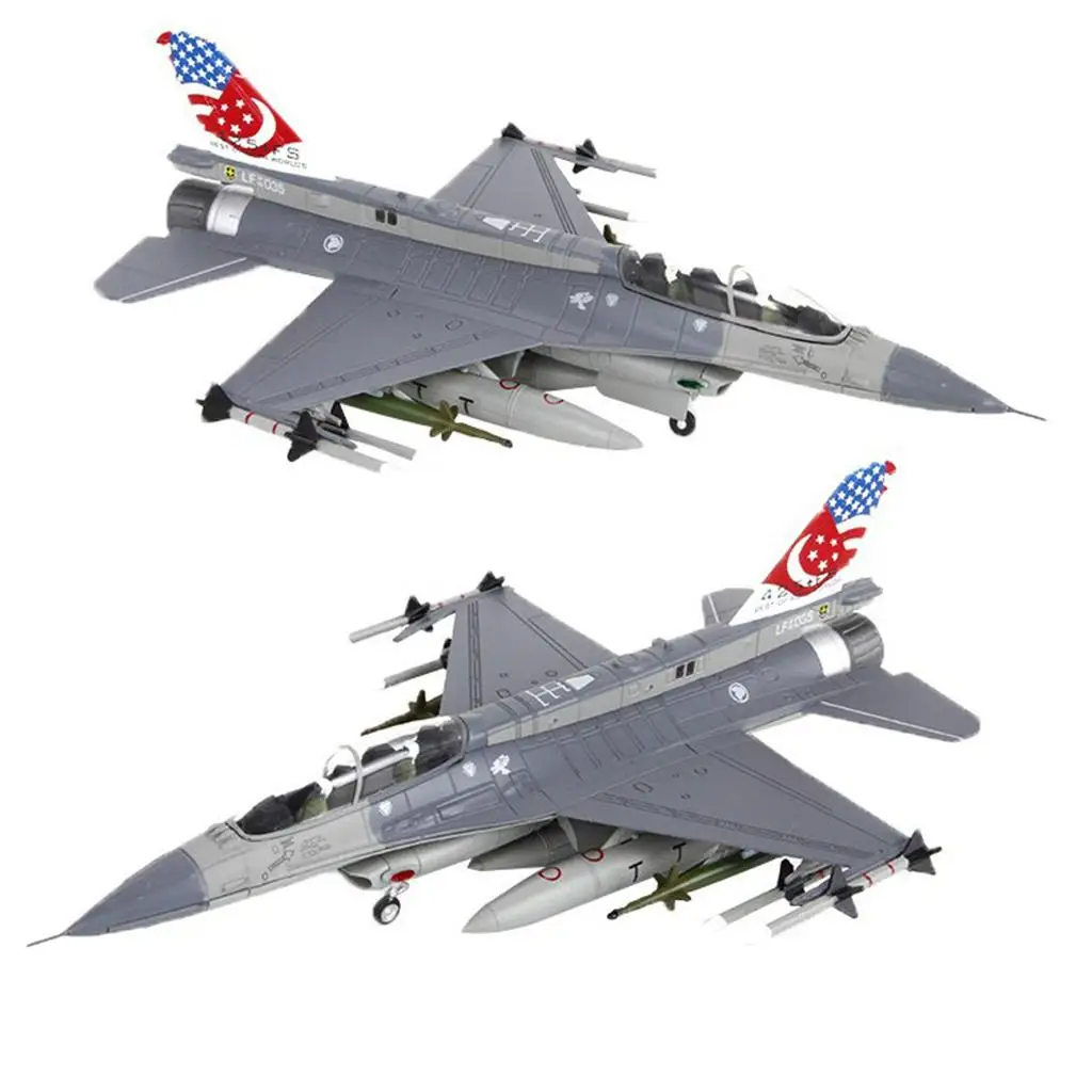 F-16D Fighting Falcon Avião, Modelo Diecast, Presente Ornamento, 1:72