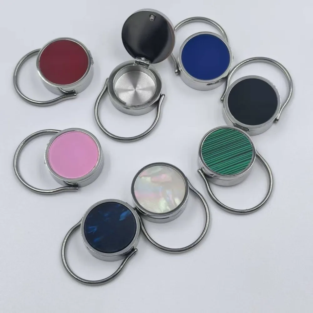 New Stainless Steel Lipstick Ring Storage Design Hoop Design Pocket Pills Box Multi Functional Ring Emergency Use
