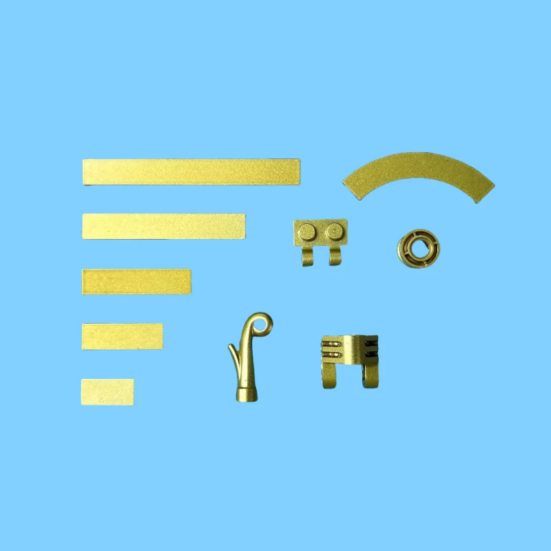 10PCS  DIY Technology Building Blocks Compatible with Assembled Particle Toy Parts Customized Gold Children's Puzzle Gift