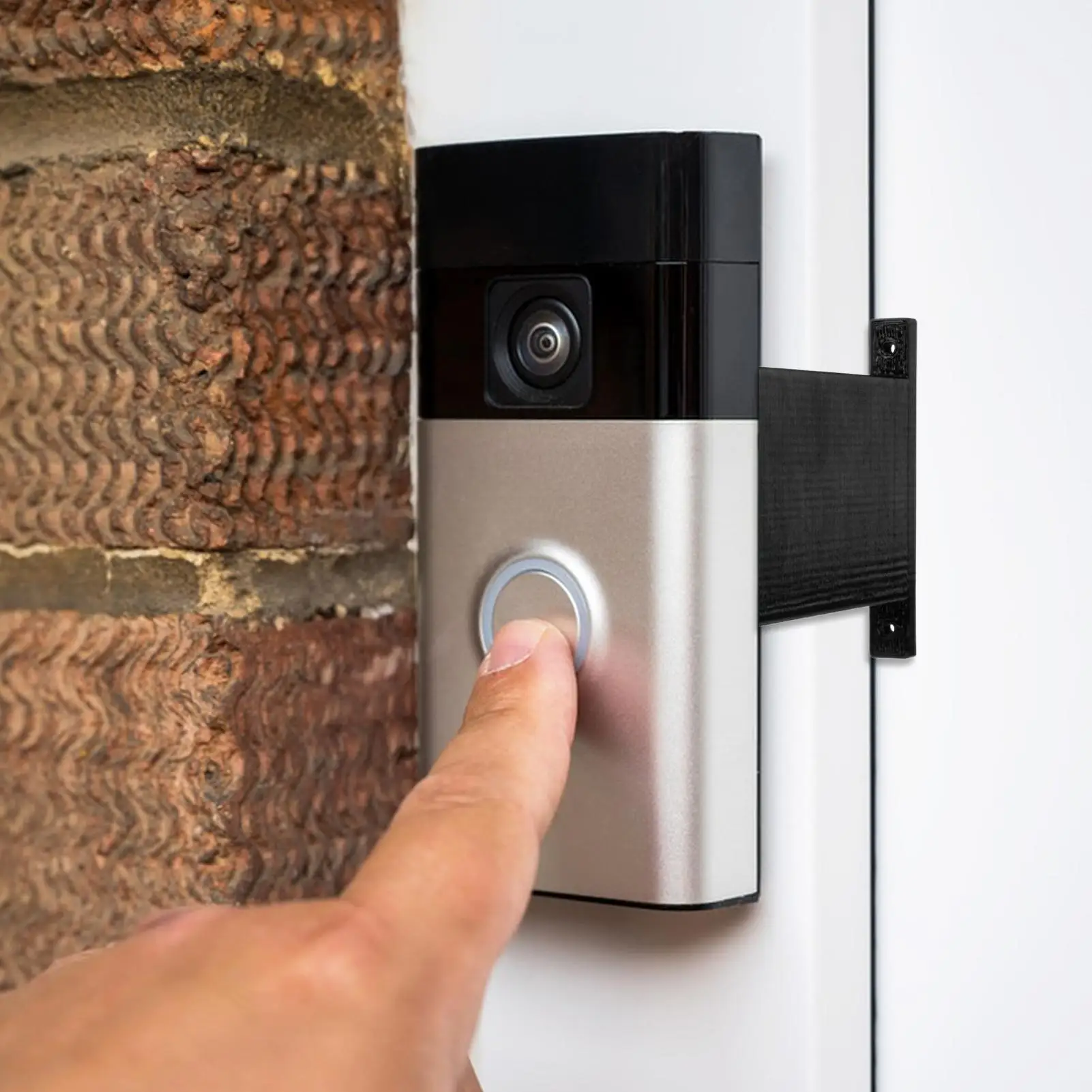 Anello per campanello Extender Sistema di sicurezza Supporto Anello per campanello Accessori per garage Interno Esterno Porta di casa Cancello da giardino Mattone