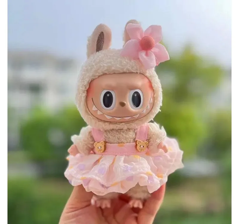 

Clothes Only 17cm Doll Clothes Accessories for Ropa Labubu V1 V2 V3 Outfit Time To Chill Doll Clothes