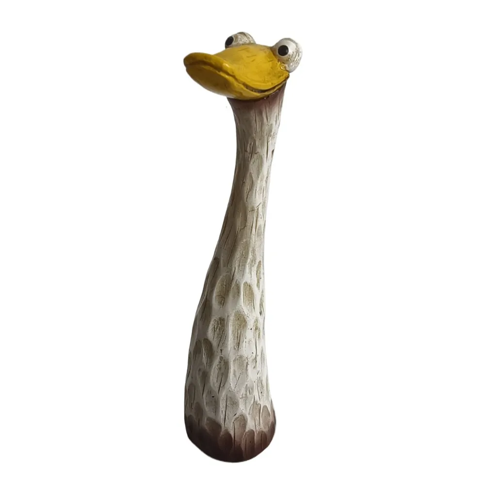 

Resin Crafts Screaming Chicken Statues Weatherproof Hand-Painted Duck Goose Ornaments Funny Chicken Figurine Outdoor Ornaments