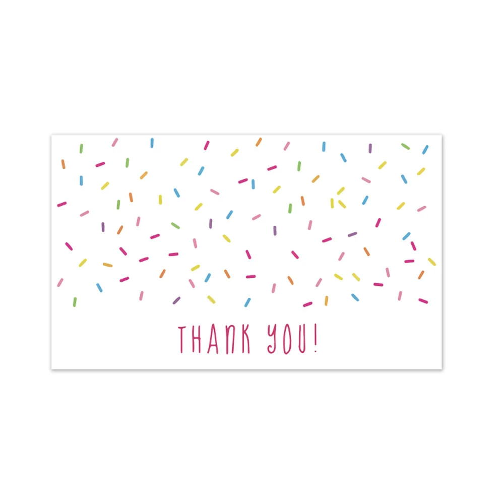 30pcs Thank You for Supporting My Small Business Card Thanks Greeting Card Appreciation Cardstock for Sellers Gift 5.4*9cm