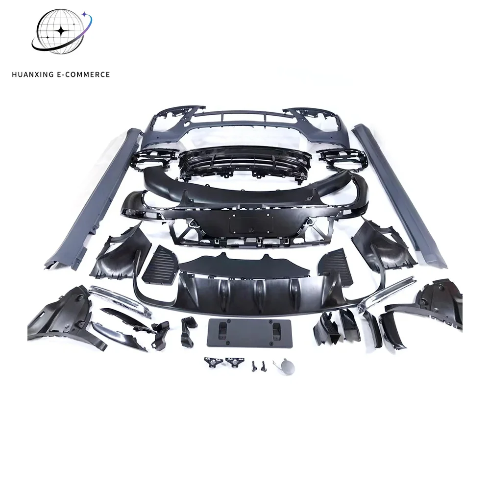 Factory Direct SaleSport Style Full Set Car Body Kit Car Body Parts  Bodykit Front & Rear Bumper Set with Side-skirts for Porsch
