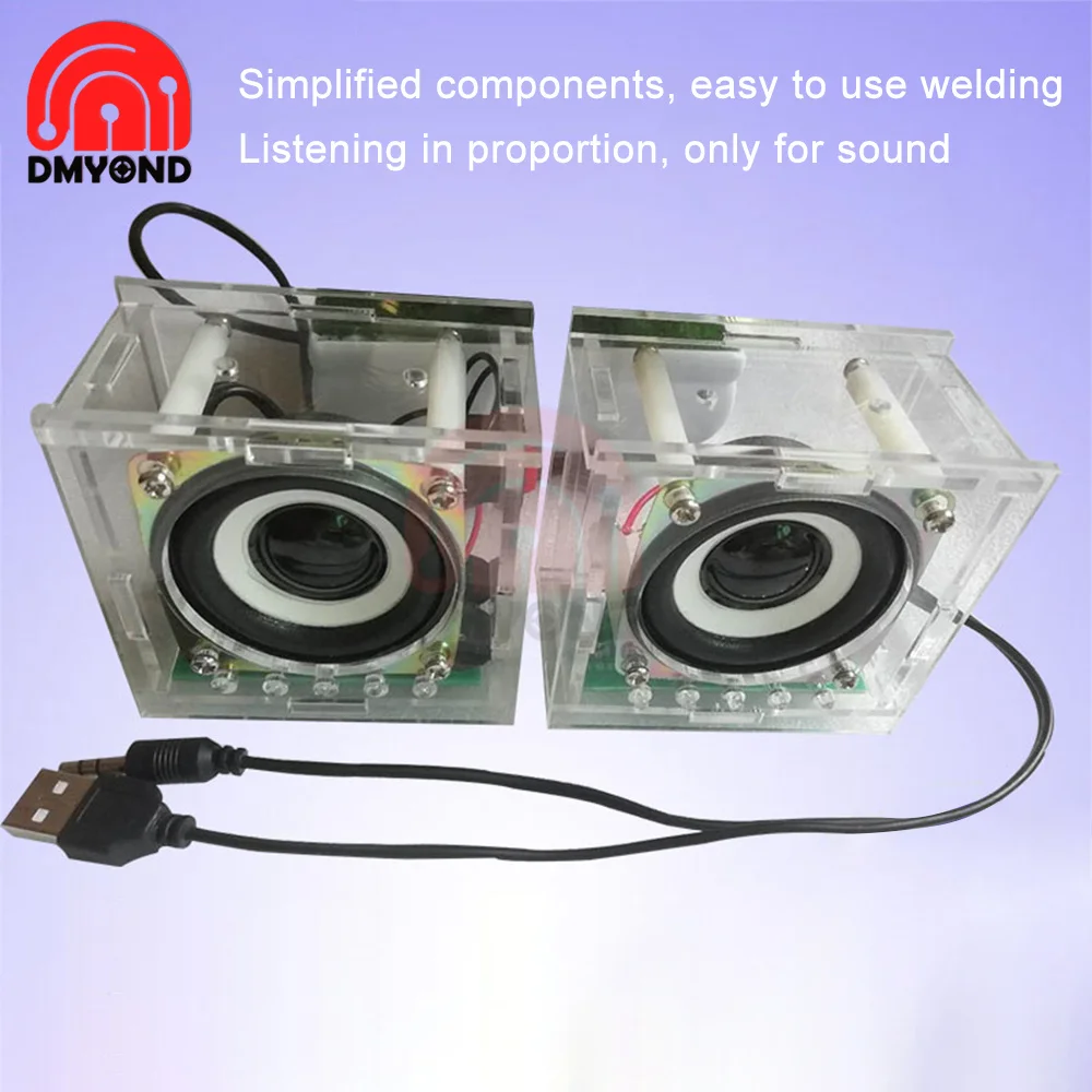 DIY Electronic Kit Mini Power Amplifier Speaker Production Assembly Electronics Soldering Project Kit Practice Speakers 3W