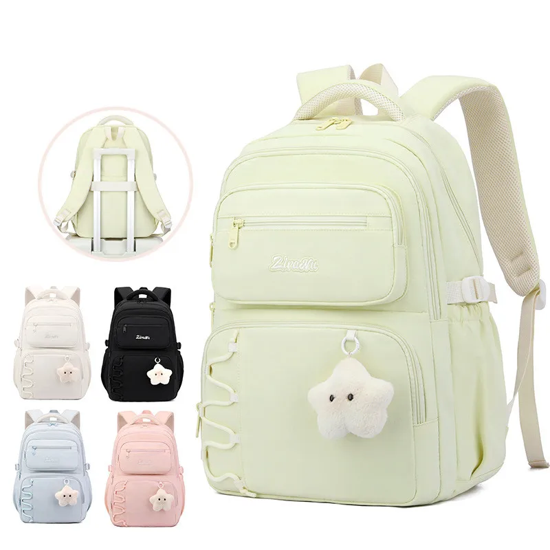2026-new-student-backpack-for-high-school-and-primary-school-student-versatile-backpack-schoolbag-with-doll-waterproof-bookbags