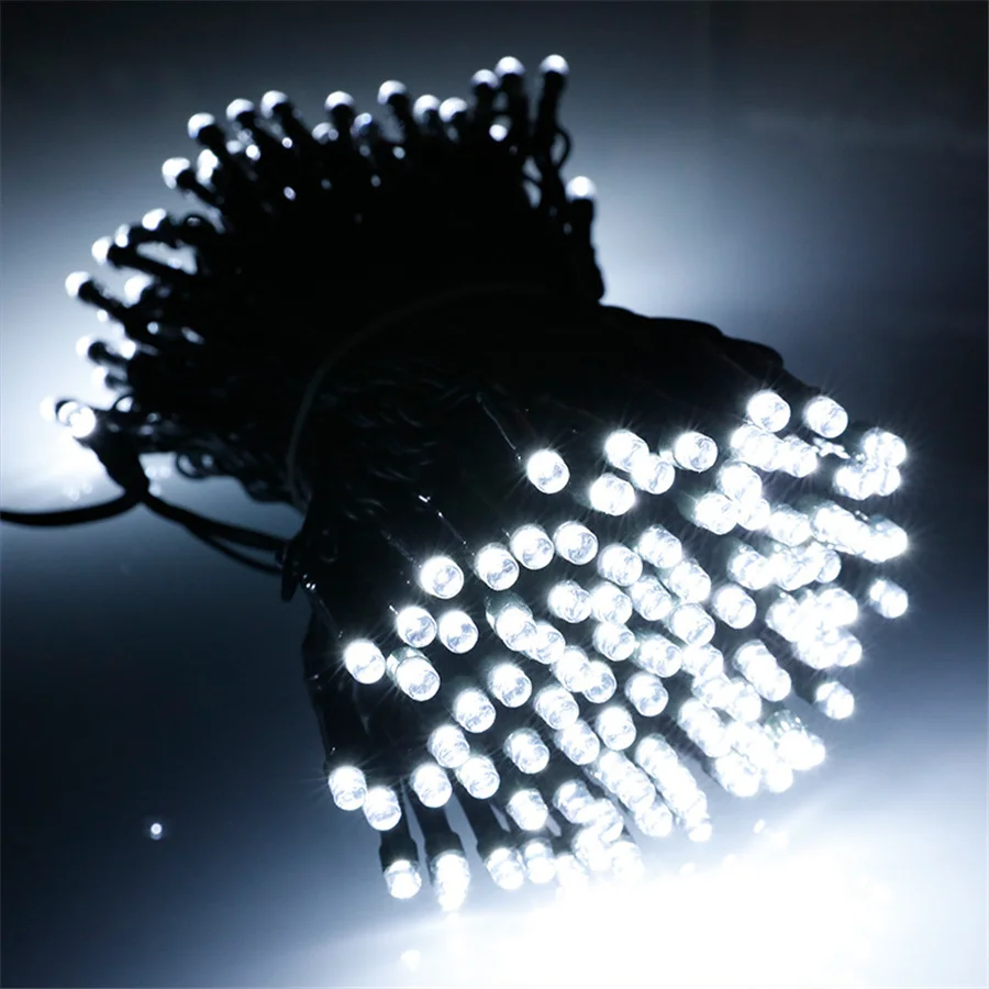 Imagem -06 - Led Christmas Lights For Holiday Fairy String Lights Xmas Party Casamento Decoração do Jardim ao ar Livre Impermeável Guirlandas 20 m 30 m 50m