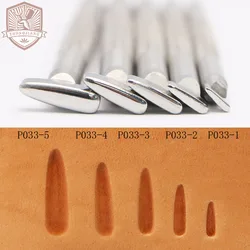 Leather Work Stamping Tool Thumbprint Smooth Pattern P033 Stamps Leather Carving Stamping Stamps Tool Zhongjiang