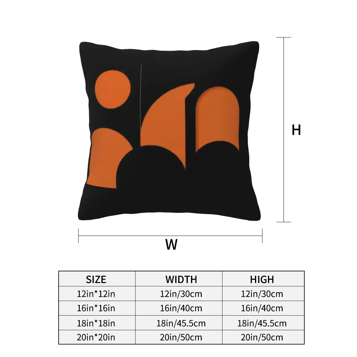 Geometric Terracotta Shapes Square Pillowcase Pillow Cover Cushion Zip Decorative Comfort Throw Pillow for Home Bedroom