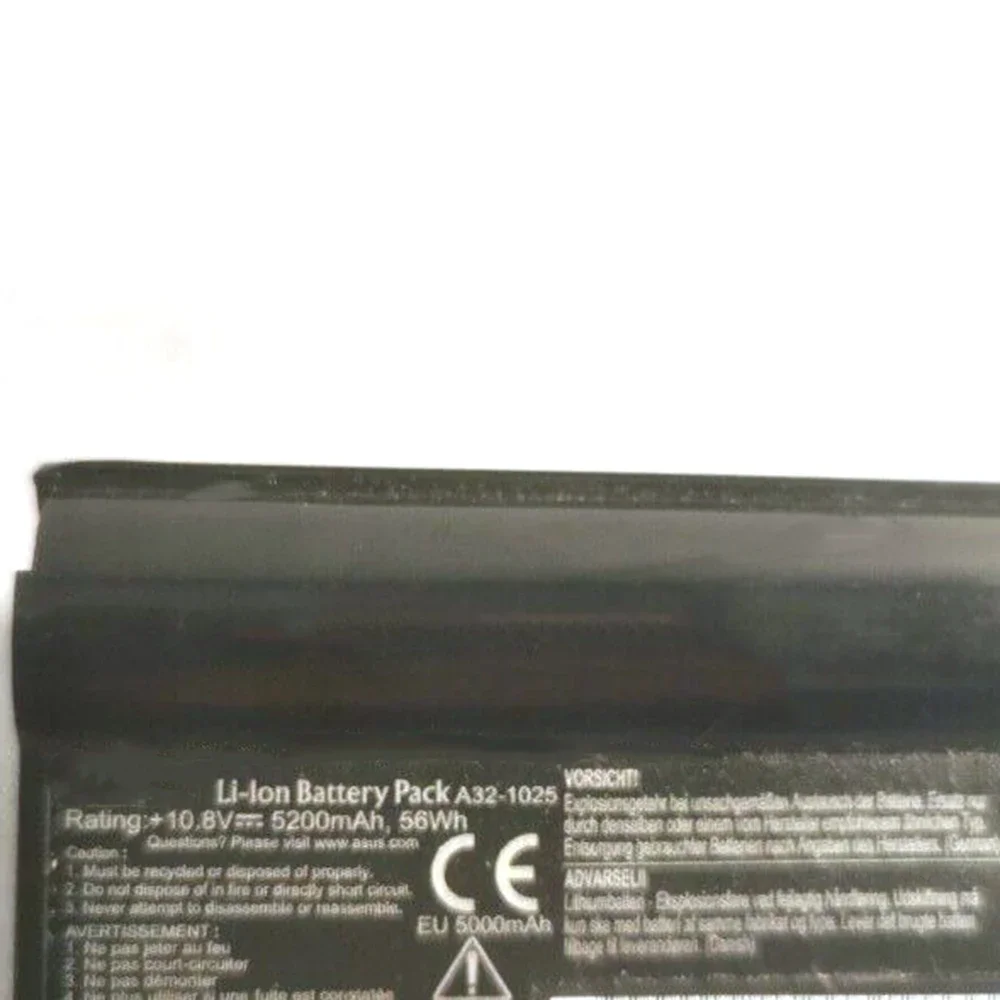 Brand New Original A32-1025 10.8V 5200mAh Laptop Battery for Asus Eee PC 1025C 1025C 1225 1225B 1225C R052CE