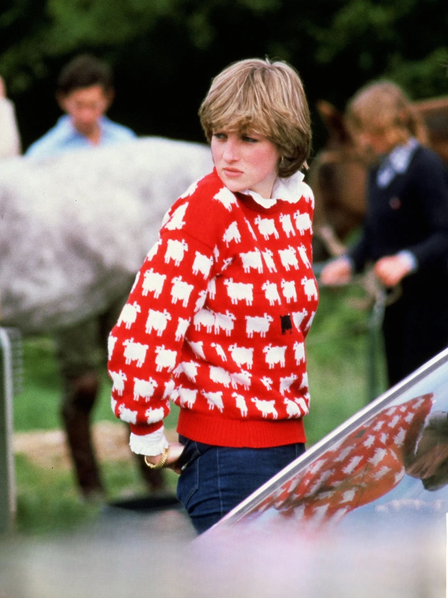 

AROSRIS Red round Ne Knitted Sweater Women's Casual Sle Embroidery Pattern Cotton 00% Inner Wear Spring Season