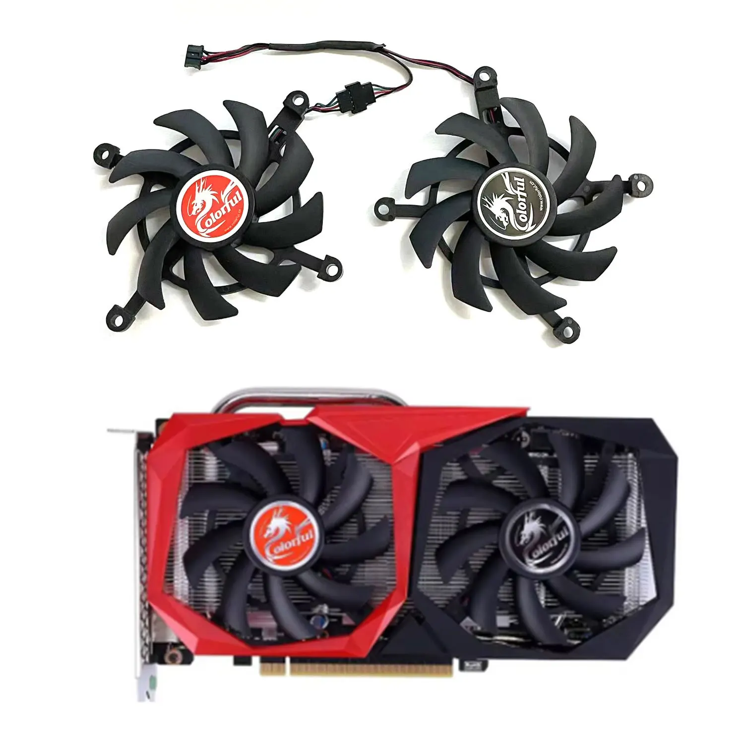 

New cooling fan 85MM 4PIN for colorful GeForce RTX 3060 TI RTX3060 NB DUO 12G V2 L-V graphic video card cooling fans