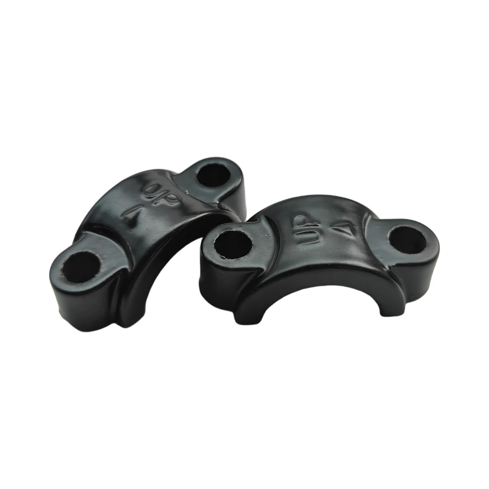 Universal M10 Mirror Mount 22mm Motorcycle Handlebar Clamp Brake Master Cylinder Half Cover 1pc or 2Pc Sturdy Build Easy Install