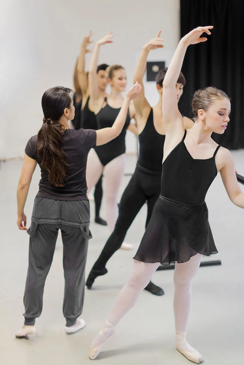 Leotardos de ballet camisola para mujer para trajes de gimnasia de baile, cordón frontal completo