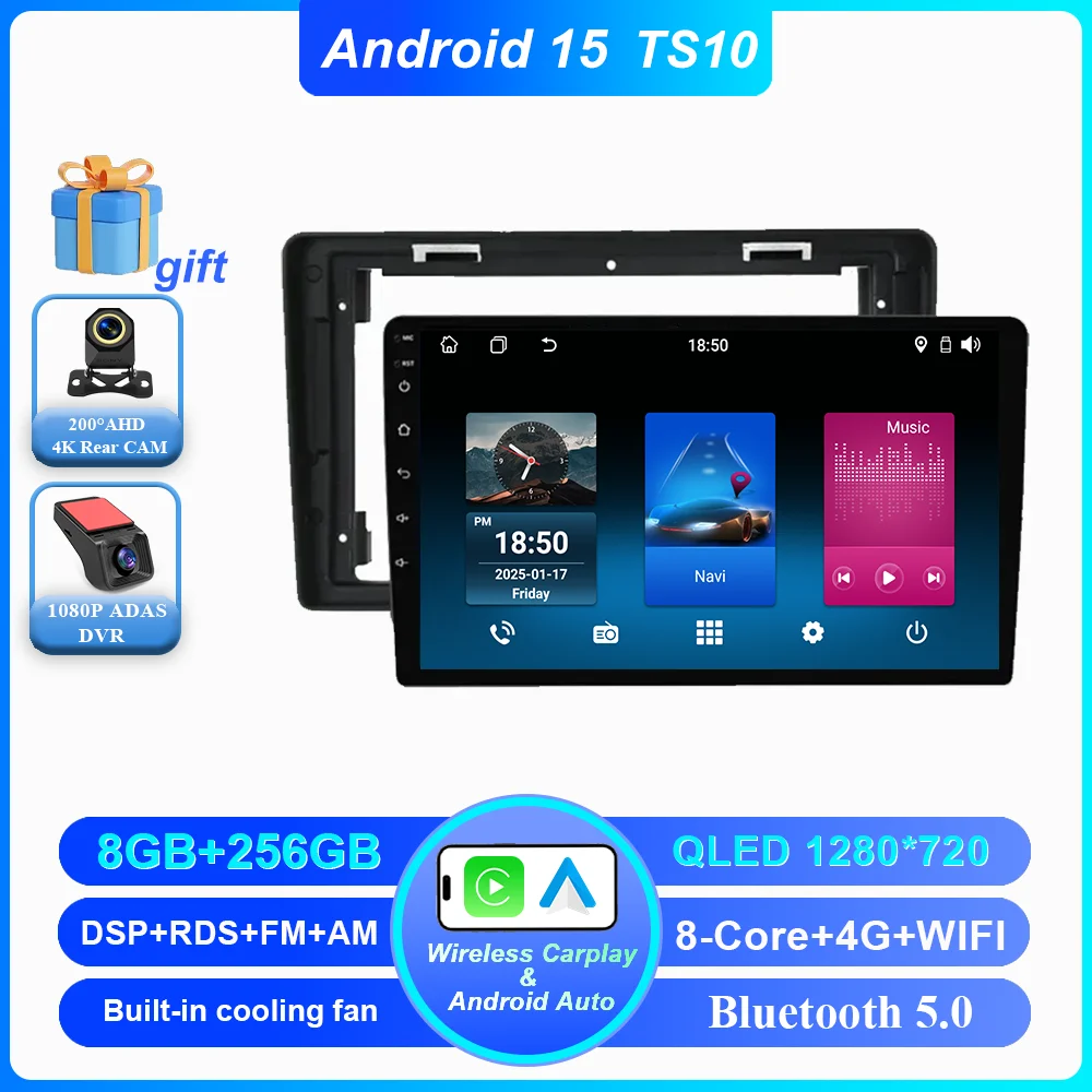 Auto Android 15 Radio Stereo Voor Citroen Berlingo B9 Peugeot Partner 2008-2019 draadloze CarPlay Android Auto Geen 2 din 2din DVD