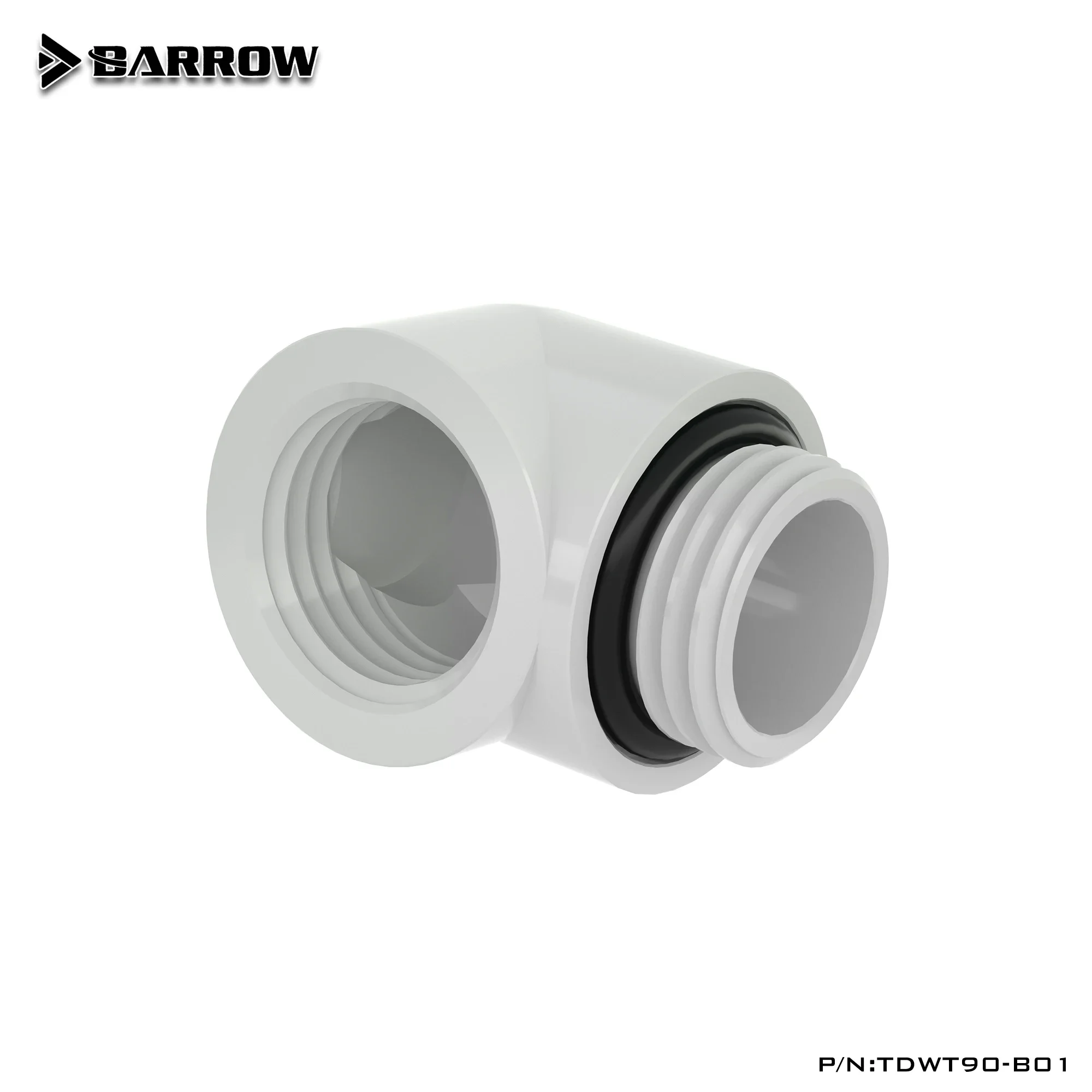 BARROW Gold Black Silver G1/4'' thread 90 degree Fitting Adapter water cooling Adaptors water cooling fitting TDWT90-B01