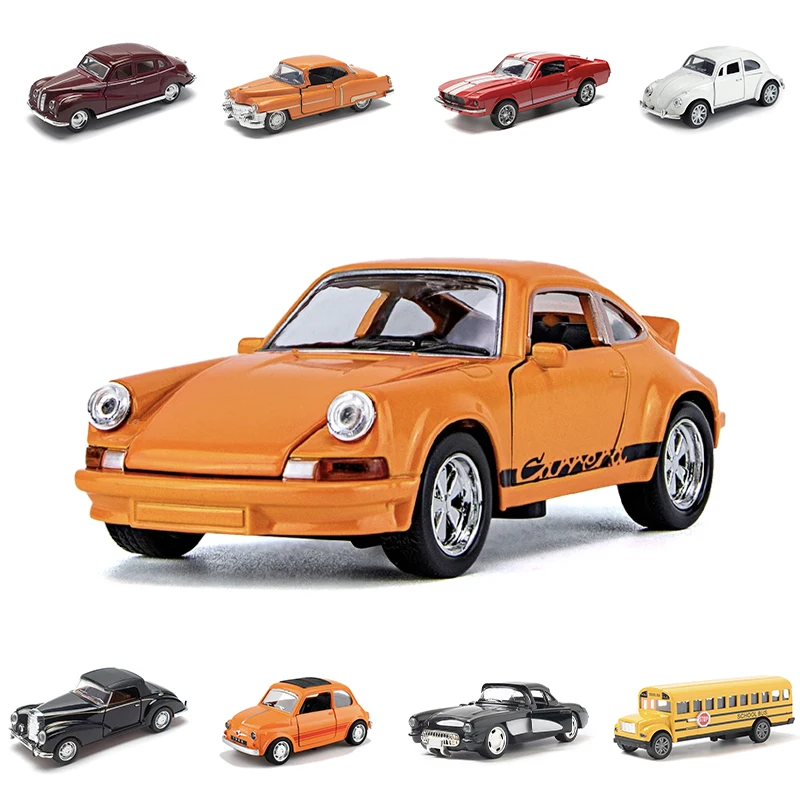 1:32 Alloy Diecast Classic Vintage Car Model Classic Pull Back Car Miniature Vehicle Replica For Collection Gift for Kids