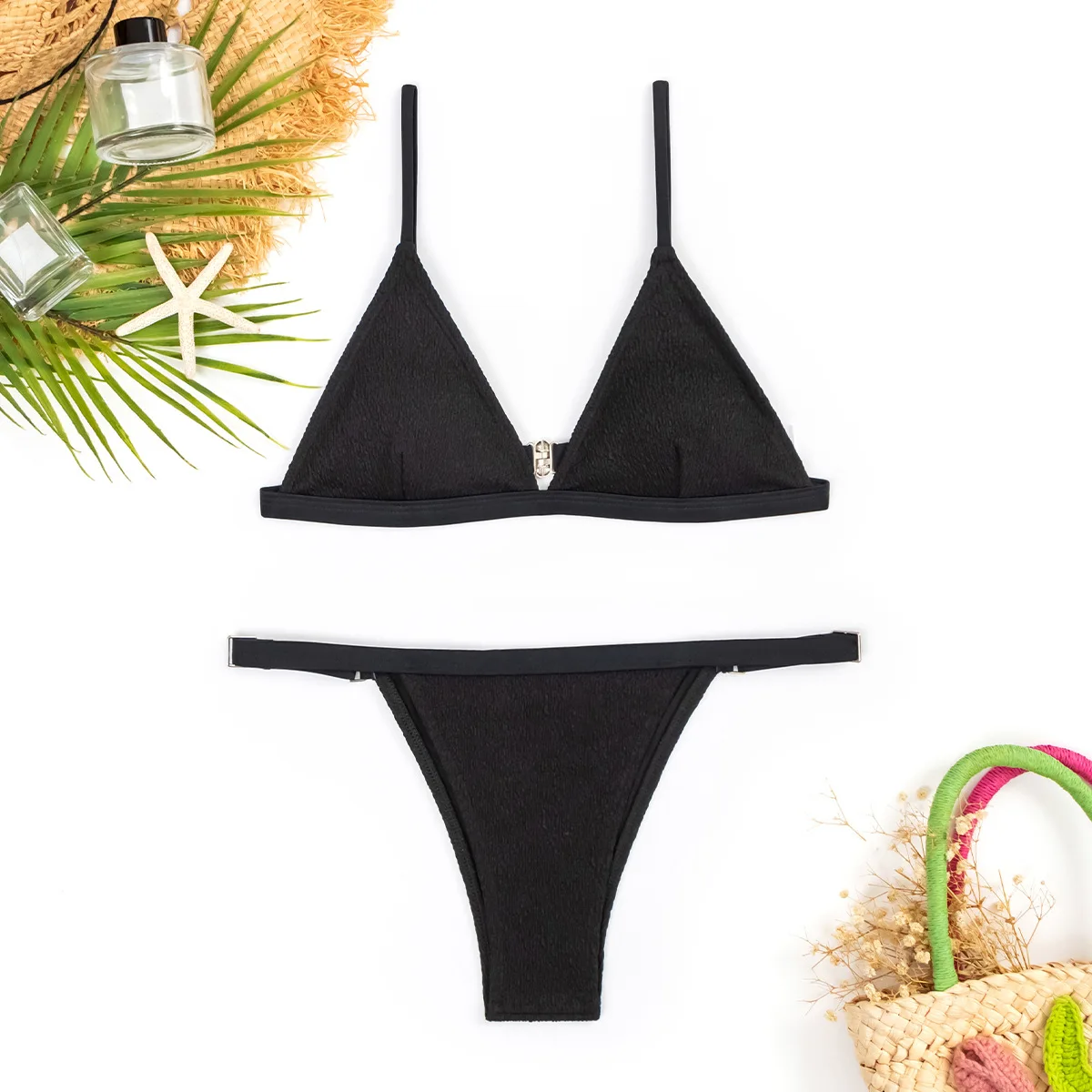 

Новый модный однотонный комплект купальников бикини, женский сексуальный спортивный комплект для любителей йоги, фитнеса, электронное бикини с накладкой на грудь...