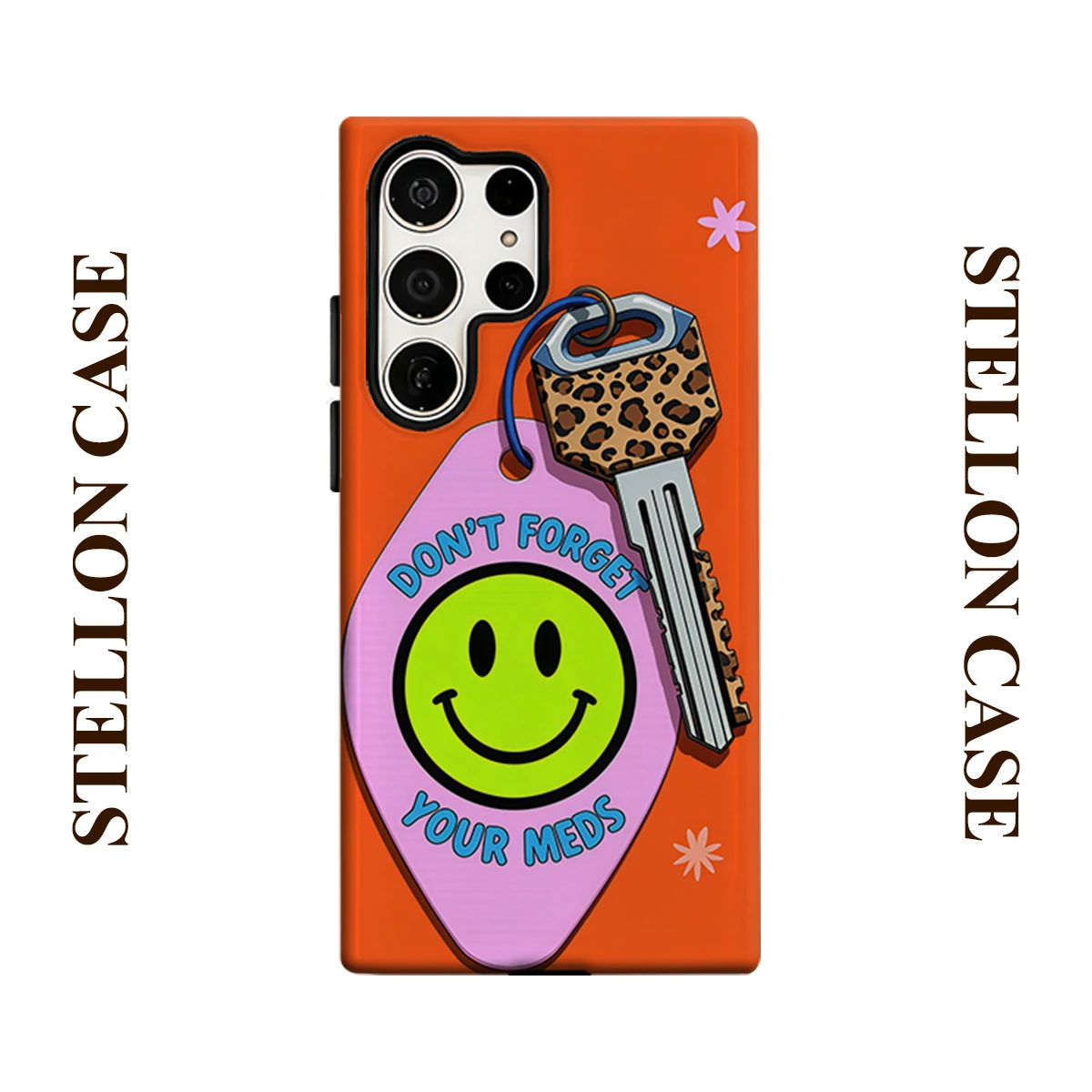 Key Charm For Samsung Galaxy Phone Case S23 S20 S25 FE S24 Plus S26 Ultra 2-IN-1 Shockproof Bumper Hard PC