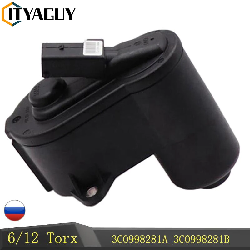 Servomotor de estacionamiento para coche, pinza trasera Torx 6/12, 3C0998281 para VW Passat B6 CC Tiguan Audi 3C0998281A 3C0998281B 32330208