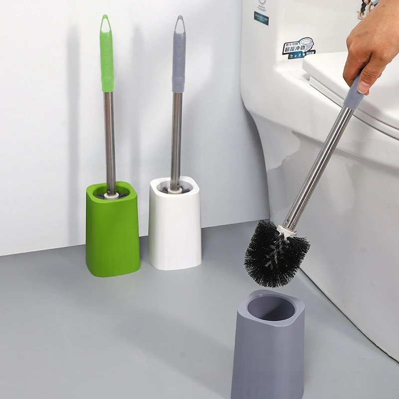 Cleaning Toilet Brush, Household Bathroom Cleaning Brush, No Dead Corners with Base, Bathroom Long Handle Set, Brush Extension