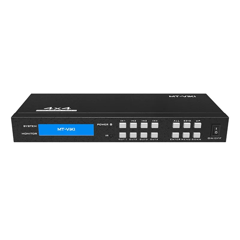 4K Video HDMI Matrix Switcher 4x4, MT-VIKI Audio Videoapparatuur 4 in 4 uit EDID 4K 60Hz HDMI Matrix