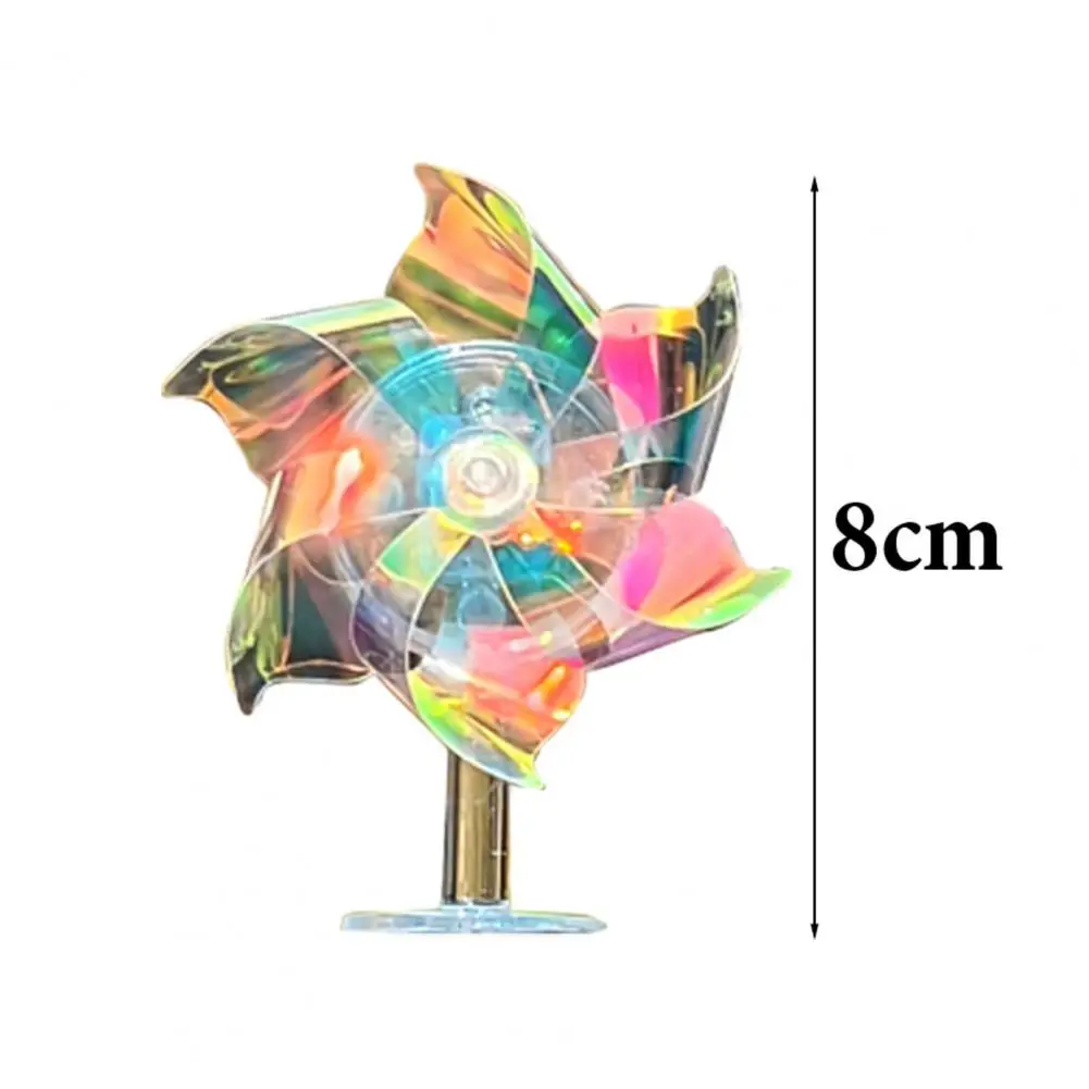 Car Decoration Led Light Colorful Car Accessory Windmills Model Car Decoration Led Colorful Light-up Wheel Console Accessory