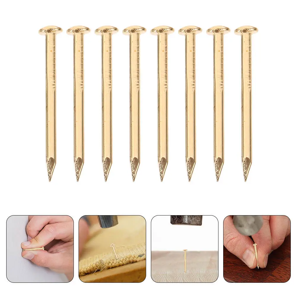 200 Pcs Flat Home Decoration Furniture Upholstery Nails Wall Fixing Finishing-nails