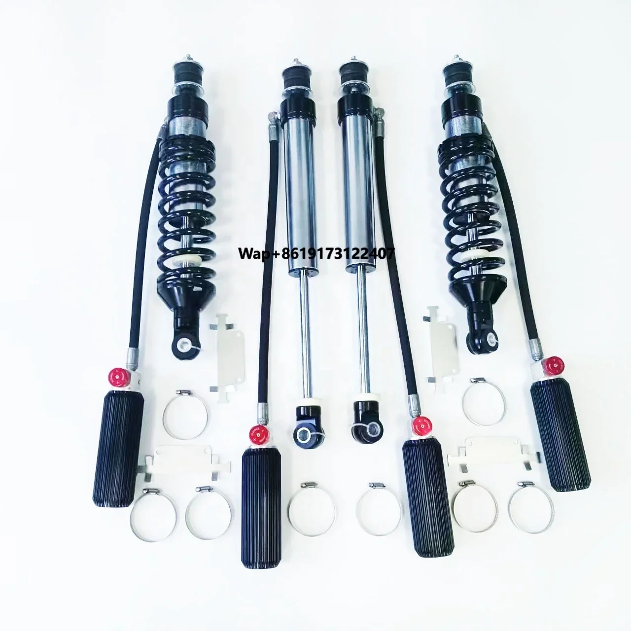 4x4 Off-Road Adjustable Coilover Shock Absorber 16-Stages Compress 2-Inch Lifting Front Rear Suspension For  LC100