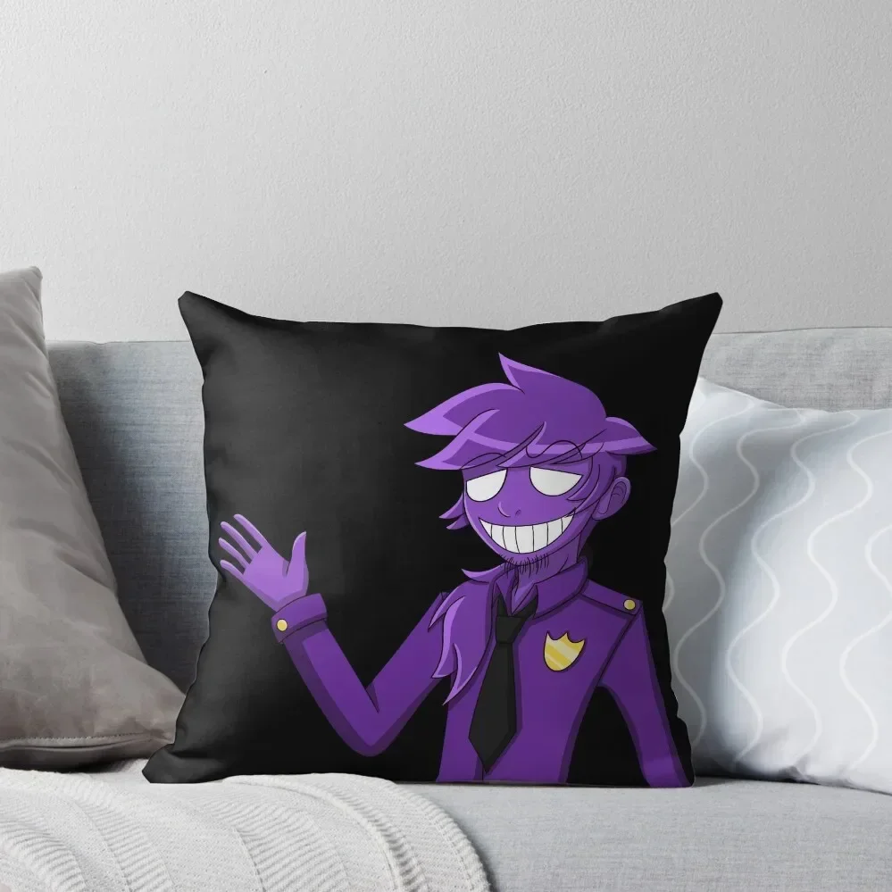 

Purple Guy - William Afton Throw Pillow Pillowcases Pillow Cases Couch Pillows pillow