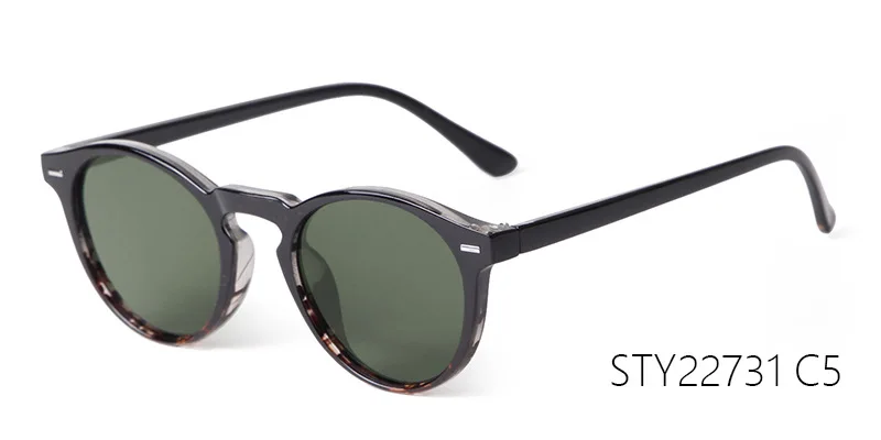 Vintage Mode Runde Sonnenbrille für Damen und Herren 2024 Markendesign Retro Nieten Gelbe Blaue Gläser Eckige Sonnenbrillen Unisex – Detail 13