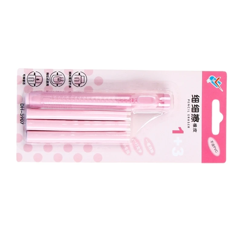 Retractable Pencil Erasers with Erasers Refills Push-Pull Erasers Erasers Stationery Erasers Back to School Gift