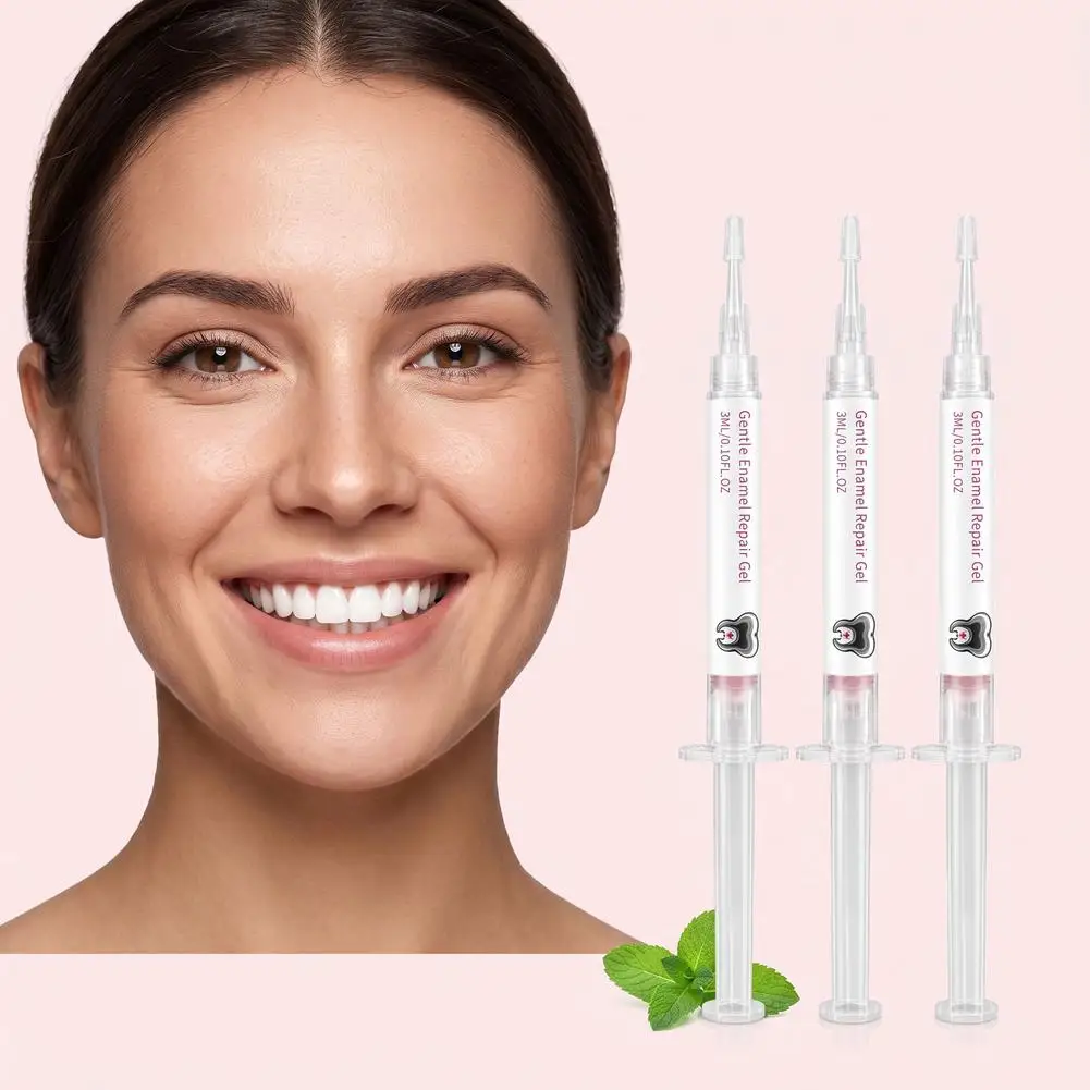 Dental Enamel Care Gel Set 3ml x3 NH-10 Tooth Sensitivity Relief Oral Care Gel Syringe Kit Home Use for Adults