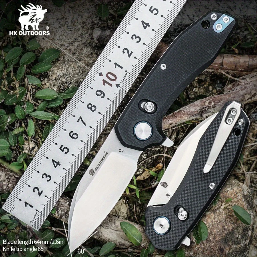 HX OUTDOORS Giant Bird D2 Steel Camping Hunting Survival Folding Knives Tourist  Tools 58HRC