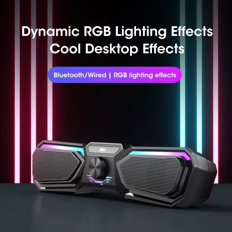 مكبر صوت محيطي 4D مكبرات صوت مزدوجة ذات غشاء مزدوج سماعة لاسلكية تعمل بالبلوتوث USB مزود طاقة مكبر صوت محمول عالي الجودة صندوق تشغيل الموسيقى