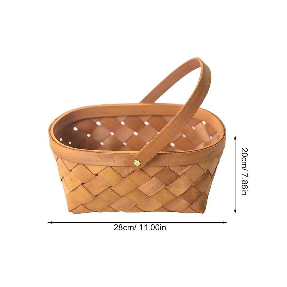 

1pc Medium Storage Portable Woven Design For Home Kitchen Organization Sundries Organizer Debris Storage Basket Desktop Basket