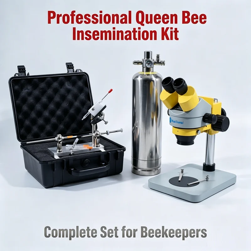 Queen Bee Insemination Device Queen Beekeeping Bee Artificial Insemination Instrument with Hook Queen Rearing Bee Mating Tool