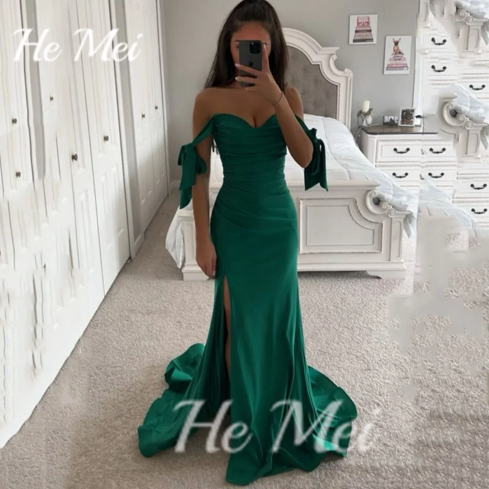 Elegant Prom Dresses Simple Off The Shoulder Sweetehart Neck Party Gowns Mermaid Floor Length Evening Dress فساتين طويلة